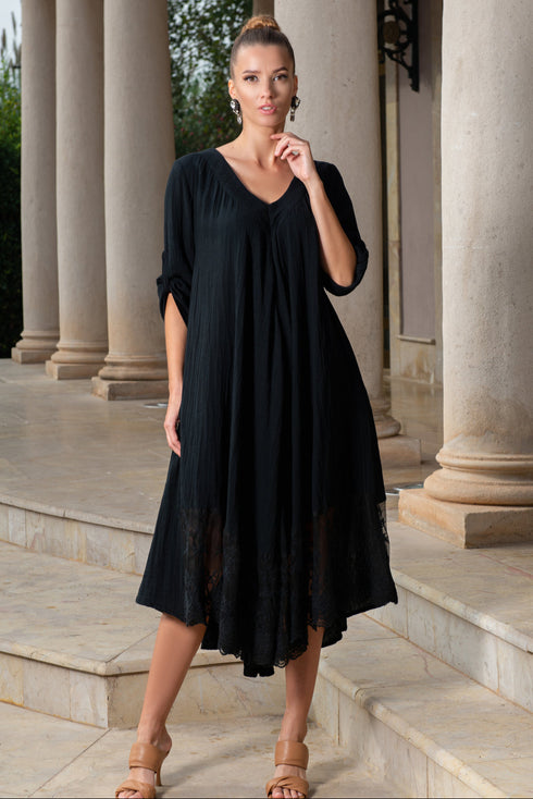 Tunikakleid Schwarz 5070 F FRESH COTTON